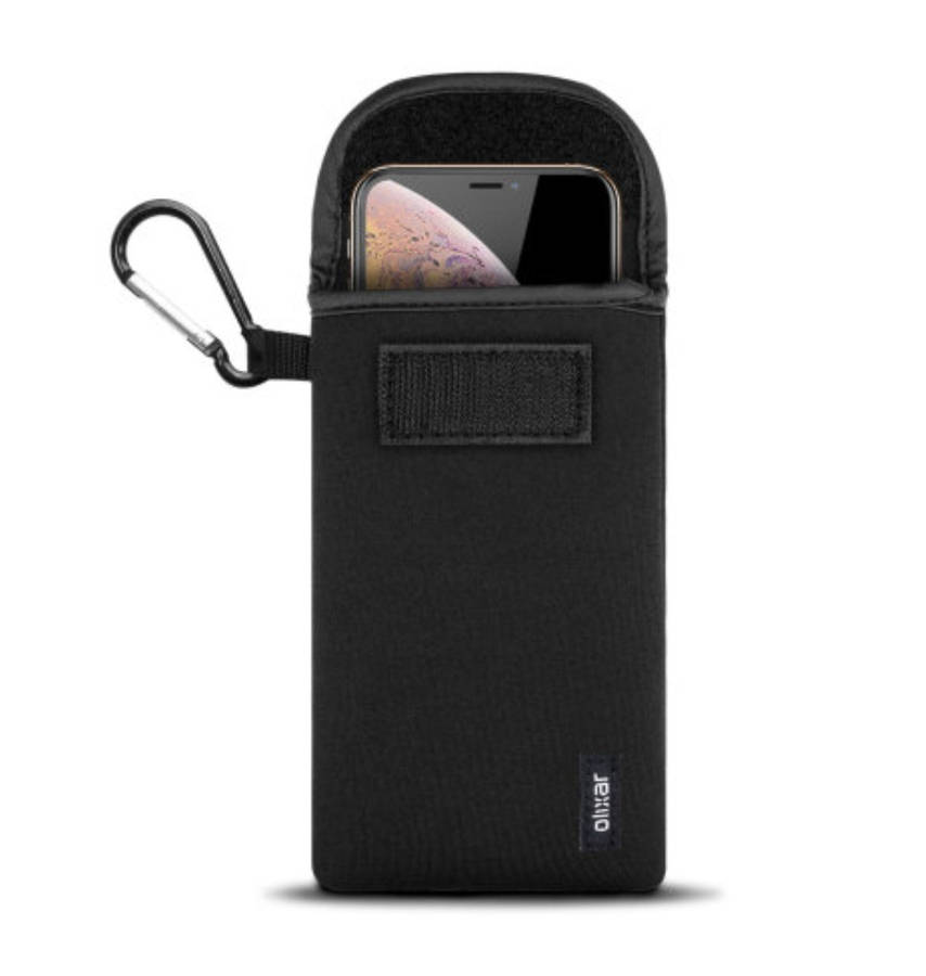 NEOPRENE UNIVERSAL SMARTPHONE POUCH SLEEVE BLACK | OLIXAR
