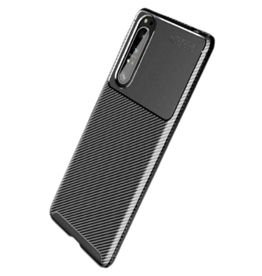 SONY XPERIA 10iii (2021) SLIM CARBON FIBRE CASE BLACK | PULEN