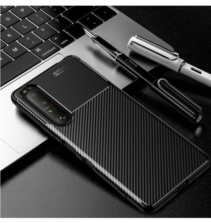 SONY XPERIA 10iii (2021) SLIM CARBON FIBRE CASE BLACK | PULEN