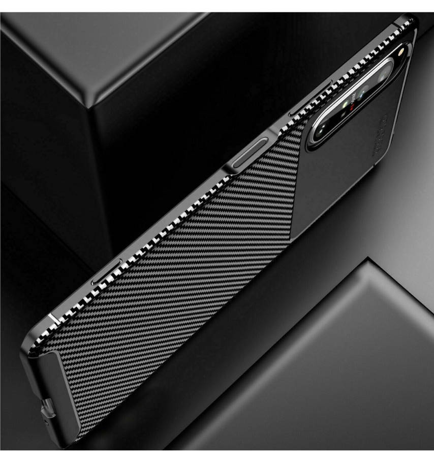 SONY XPERIA 10iii (2021) SLIM CARBON FIBRE CASE BLACK | PULEN