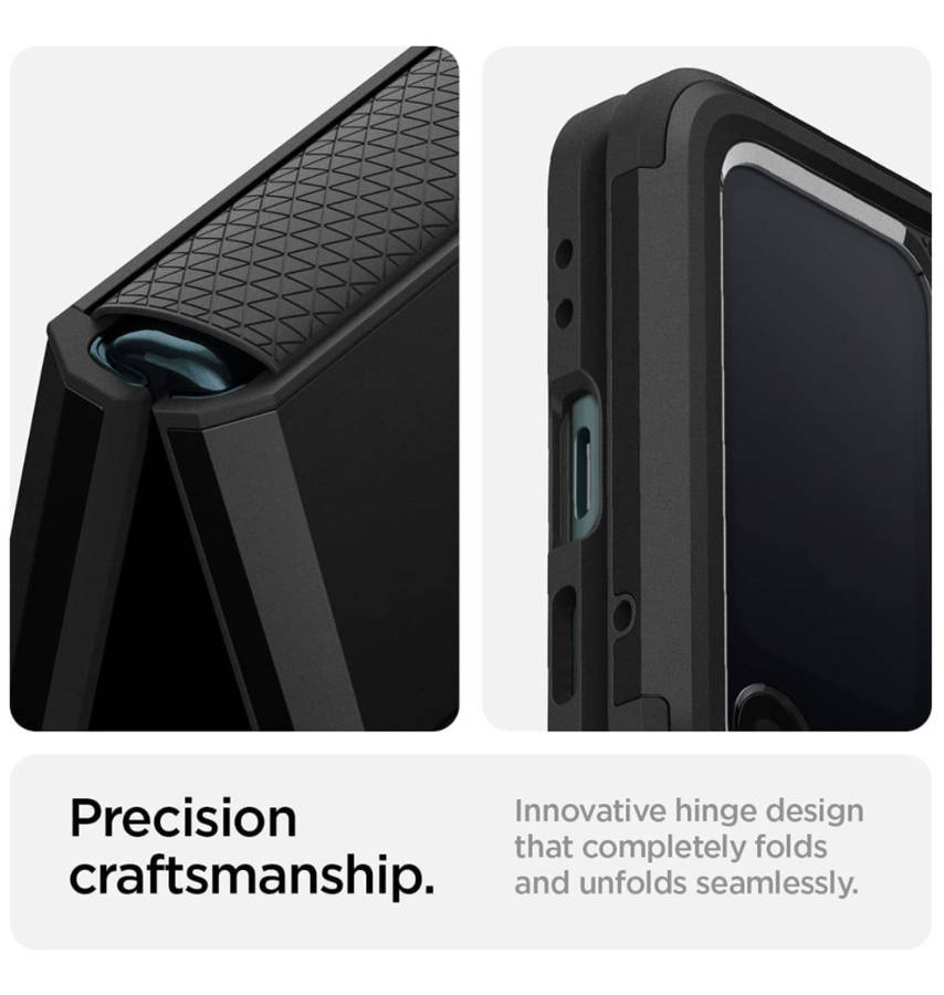 SAMSUNG GALAXY Z FLIP 3 5G PREMIUM TOUGH ARMOR CASE BLACK | SPIGEN