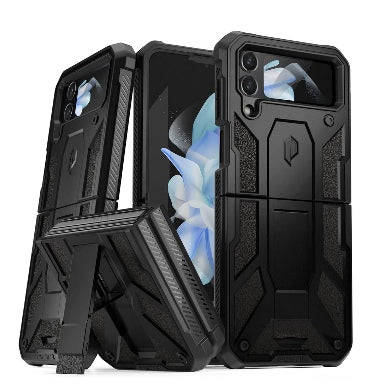 SAMSUNG GALAXY Z FLIP 4 PREMIUM FULL-BODY RUGGED SPARTAN SERIES CASE MATTE BLACK | POETIC