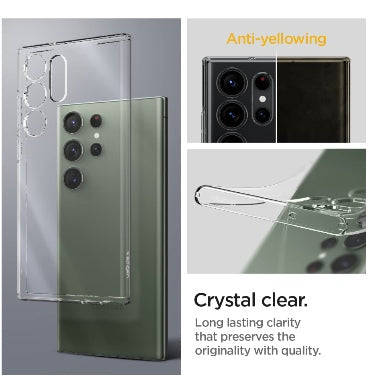 SAMSUNG GALAXY S23 ULTRA PREMIUM SLIM LIQUID CRYSTAL CASE CLEAR | SPIGEN