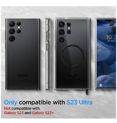 SAMSUNG GALAXY S23 ULTRA PREMIUM ULTRA HYBRID MAGSAFE CASE CLEAR | SPIGEN