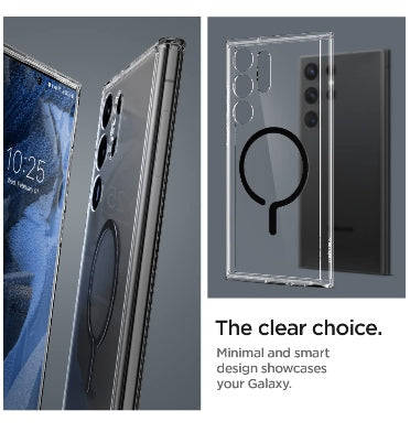 SAMSUNG GALAXY S23 ULTRA PREMIUM ULTRA HYBRID MAGSAFE CASE CLEAR | SPIGEN