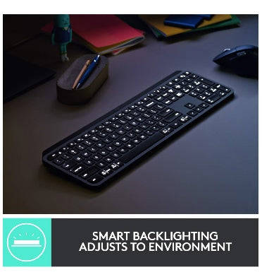 LOGITECH MX KEYS ADVANCED WIRELESS KEYBOARD BLACK