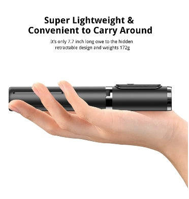 ATUMTEK TRIPOD SELFIE STICK WITH BLUETOOTH REMOTE BLACK