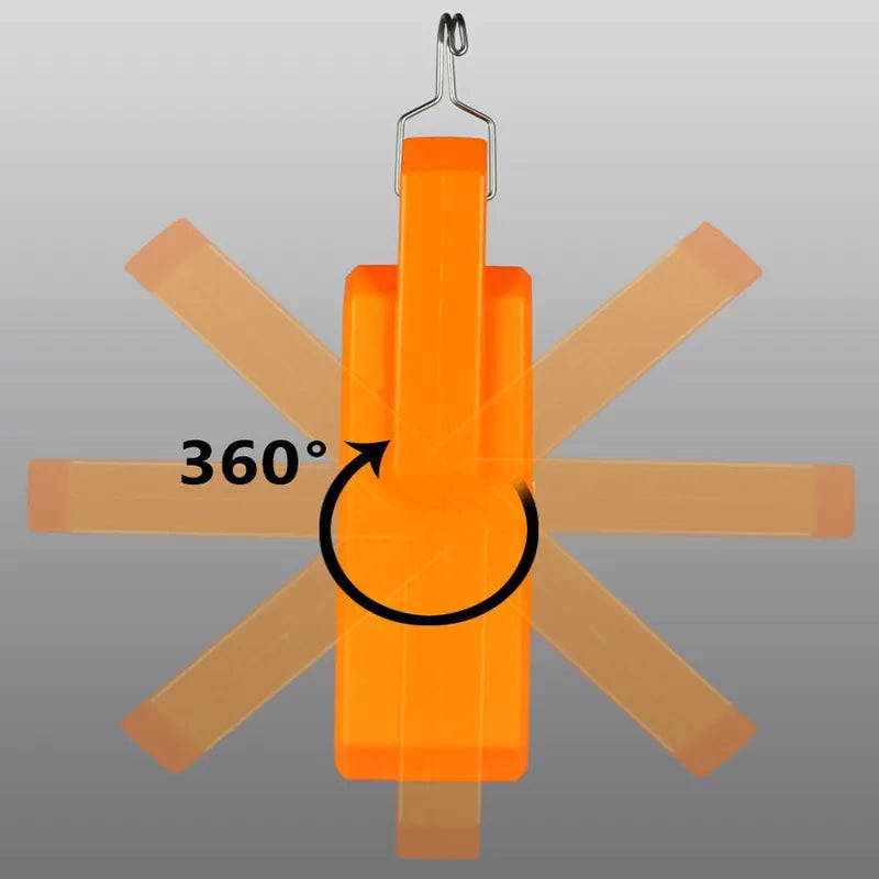 Solar Powered 124LED Work Light 3000mah Battery