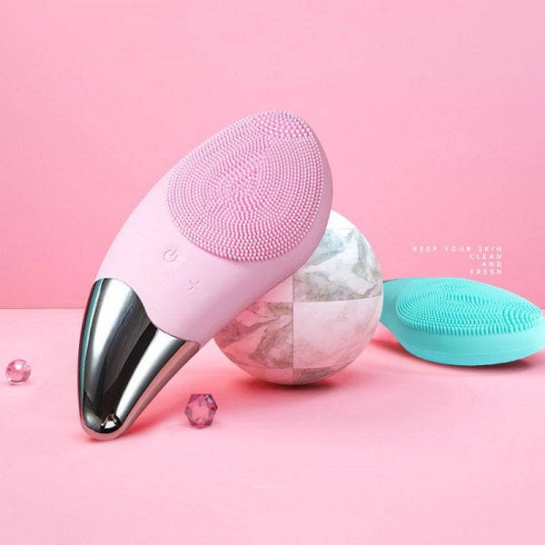 Electric, Waterproof Silicone Face Cleaning Brush