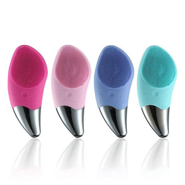 Electric, Waterproof Silicone Face Cleaning Brush