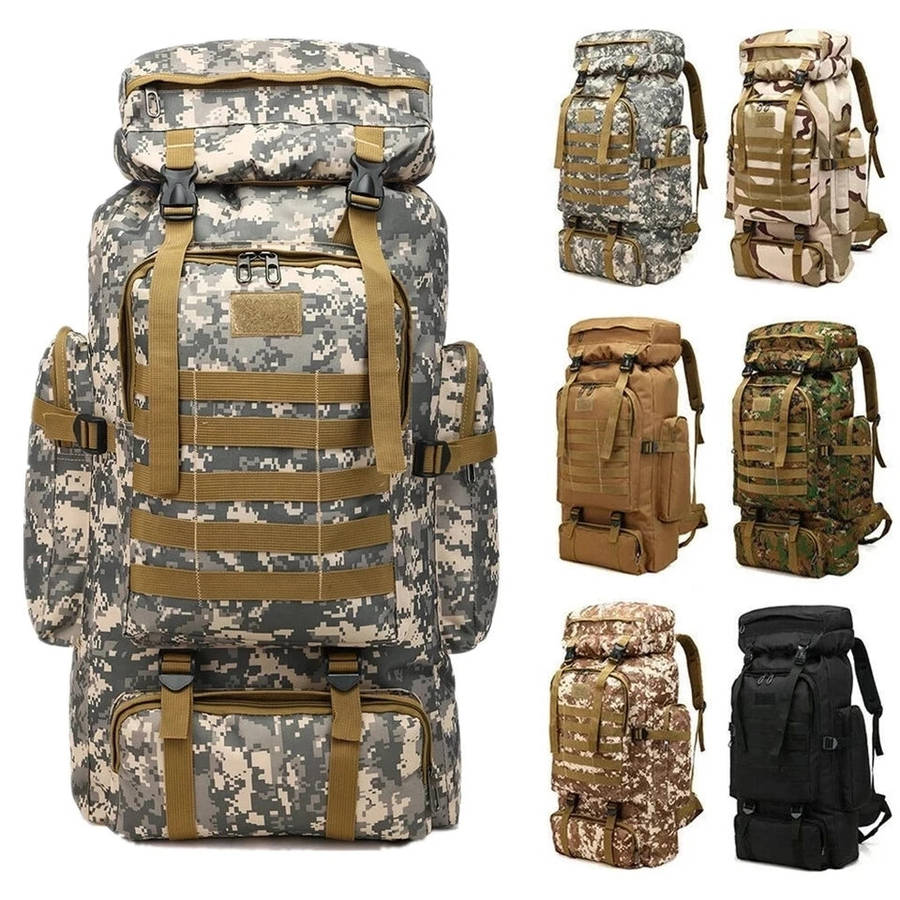 80L Hiking Military Outdoor Backpack For Tactical Fishing Activities