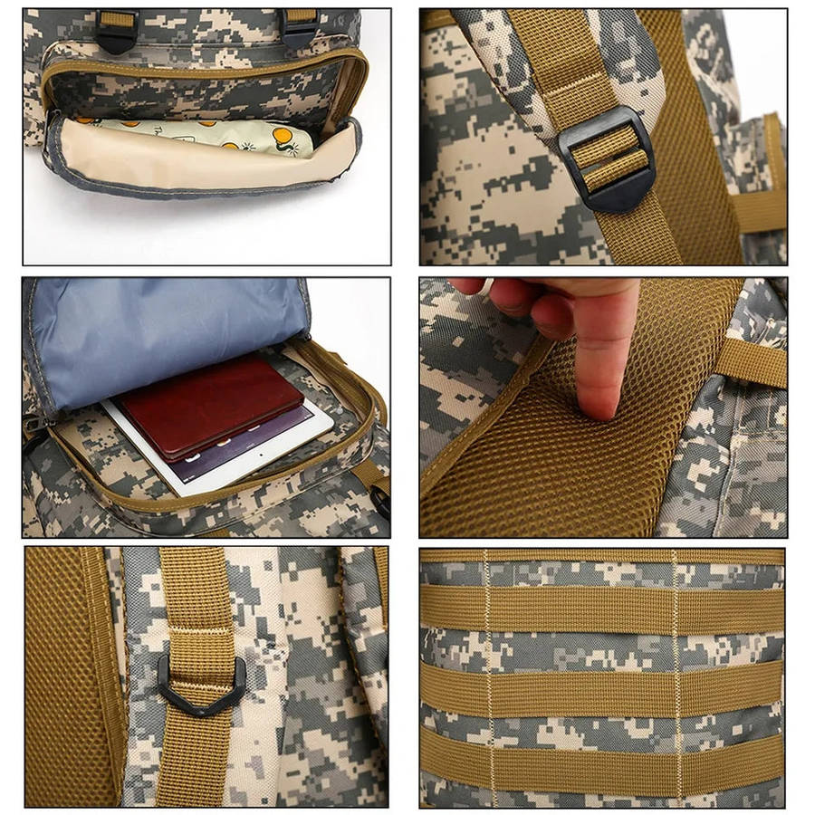 80L Hiking Military Outdoor Backpack For Tactical Fishing Activities