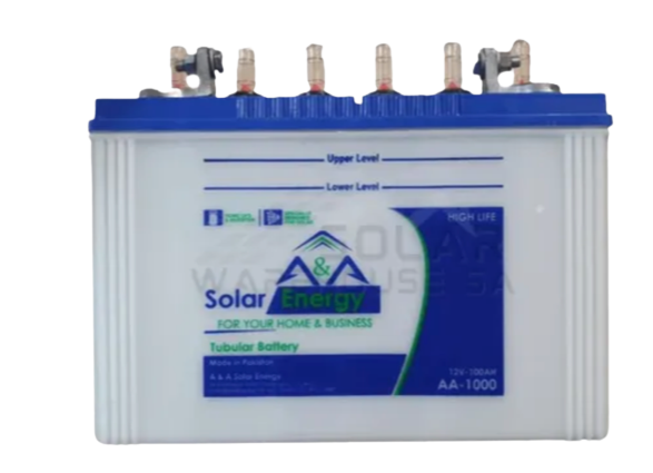 Solar energy A&A tubular battery 100ah 12v 2500 cycles