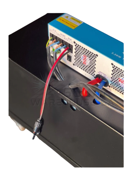 3500va / 3500w solar ready hybrid inverter trolley + 2x 200ah deep cycle gel battery