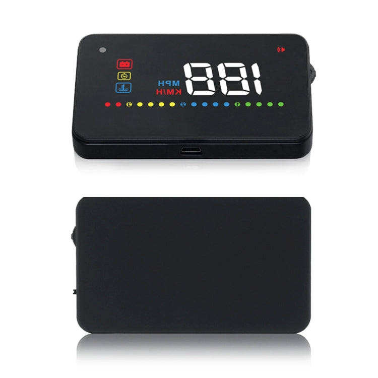 A200 OBD2 3.5 inch Vehicle-mounted Head Up Display Security System, Support Car Speed / Engine Re...