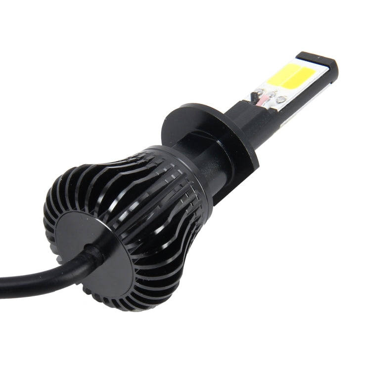 2 PCS H1 DC 12V 6W 6000K+3500K Car LED Fog Lights with Double-sided COB Lamps (White Light+Yellow...