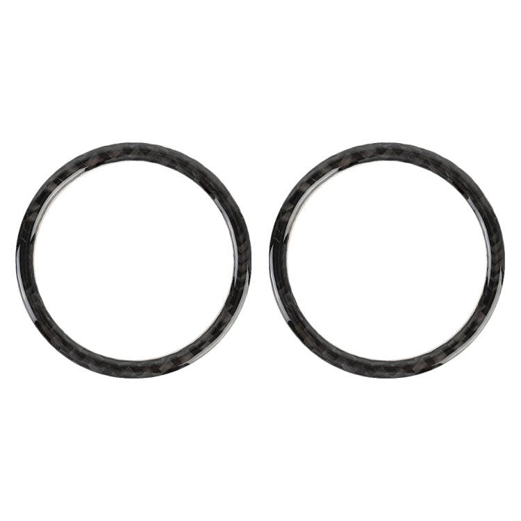 2 PCS Car Carbon Fiber Instrument Panel Air Outlet Decorative Sticker for Volkswagen Touareg, Ins...
