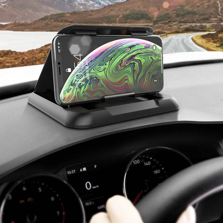 Car Carbon Fiber Texture Silicon Mobile Phone Holder for 3.5-6.8 inches Cellphone, Phone Holder f...