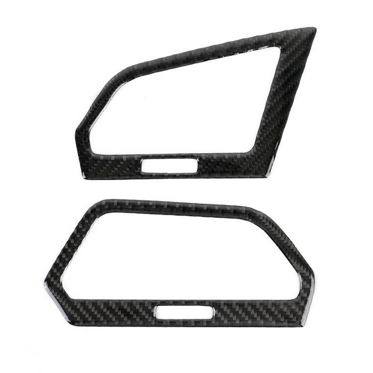 Car Carbon Fiber Central Control Side Air Outlet Frame Decorative Sticker for Volkswagen Tiguan L...