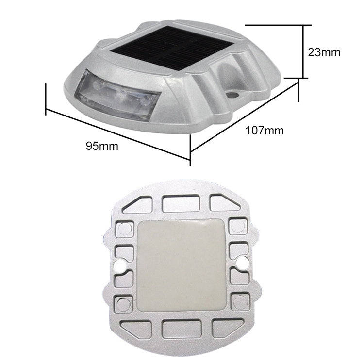 Solar Horseshoe Road Stud Light Car Guidance Light Road Deceleration Light, Constantly Bright Ver...