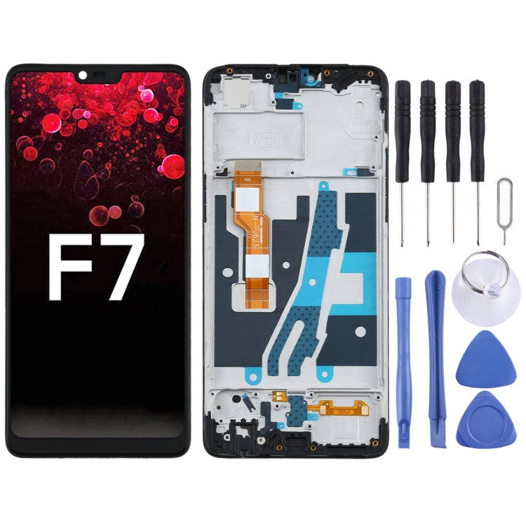 LCD Screen and Digitizer Full Assembly With Frame for OPPO A3 / F7 PADM00 CPH1837 PADT00 CPH1819 ...
