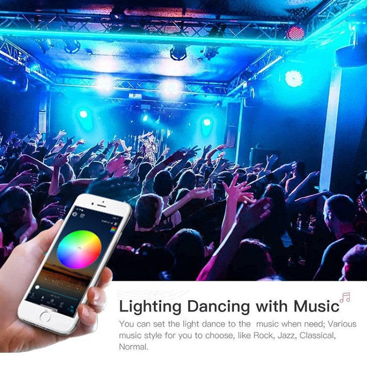 Bluetooth Suit Smart Music Sound Control Light Strip Waterproof 5050 RGB Colorful Atmosphere LED ...
