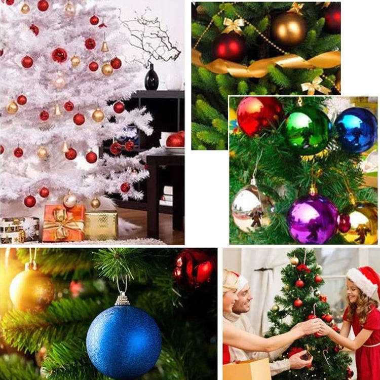 24 PCS 3cm Home Christmas Tree Decor Ball Bauble Hanging Xmas Party Ornament Decorations, green, ...