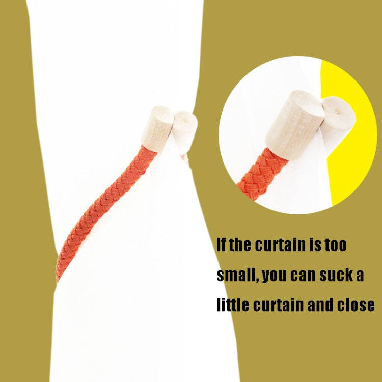 A016 Curtain Straps Free Perforation Free Installation Tassel Hanging Ball Magnet Curtain Buckle,...