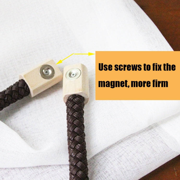 A016 Curtain Straps Free Perforation Free Installation Tassel Hanging Ball Magnet Curtain Buckle,...