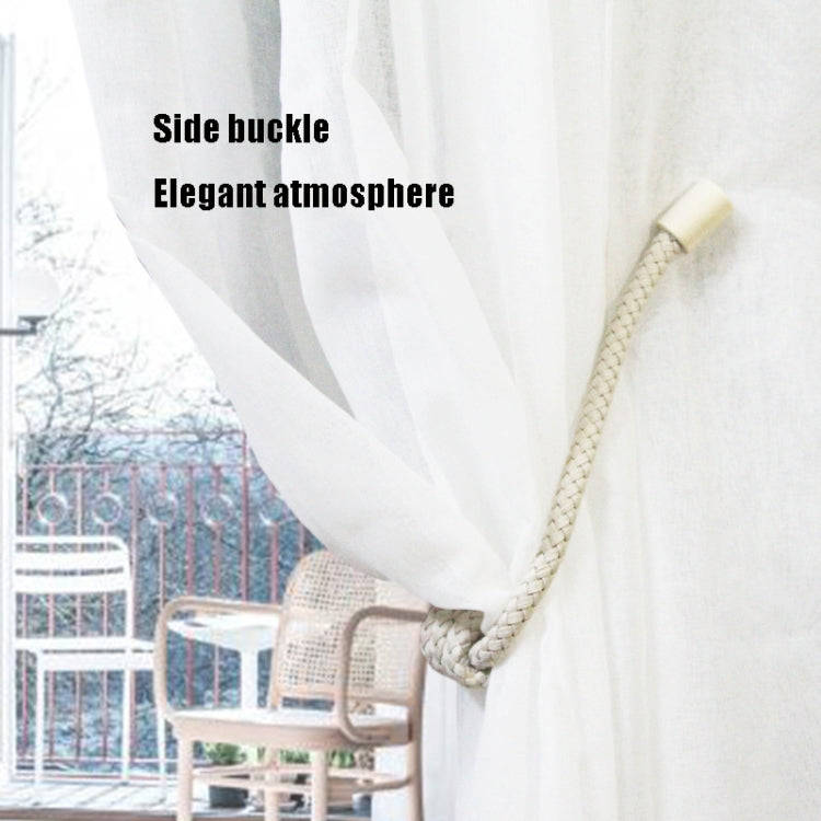 A016 Curtain Straps Free Perforation Free Installation Tassel Hanging Ball Magnet Curtain Buckle,...