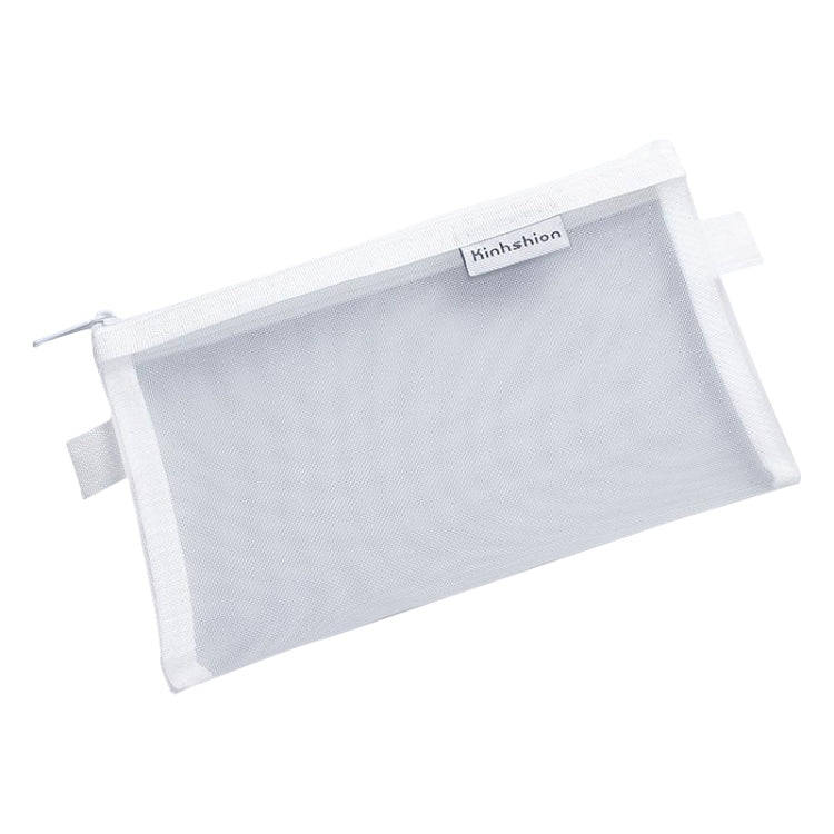 Nylon Simple Transparent Mesh Pencil Case Office School Supplies