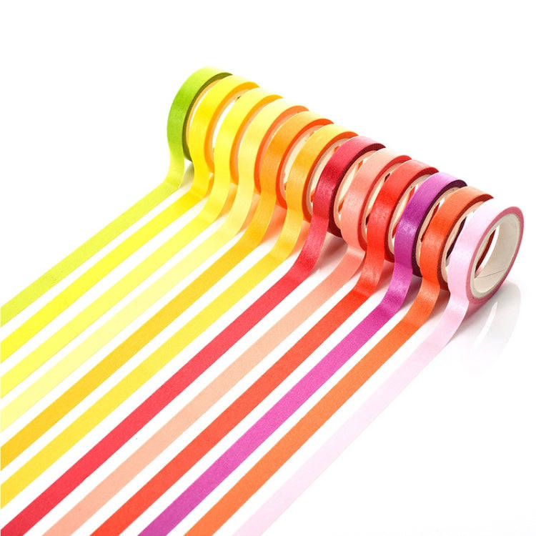 40 Colors / Set Pure Color Rainbow Tape Handmade DIY Handbook Materials, 40 Colors / Set