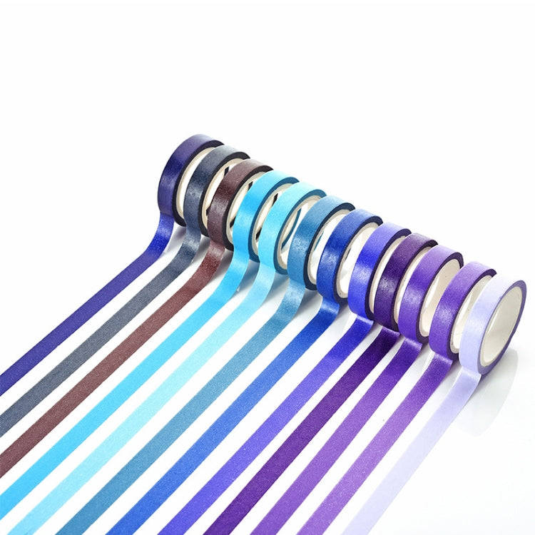 40 Colors / Set Pure Color Rainbow Tape Handmade DIY Handbook Materials, 40 Colors / Set