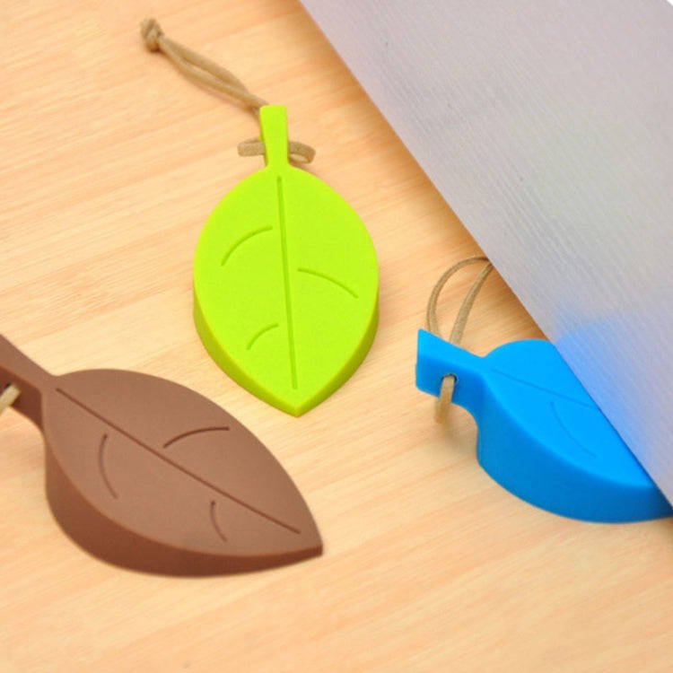 2 PCS Creative Leaf Silicone Door Stop Child Anti-pinch Security Door Crash Pad