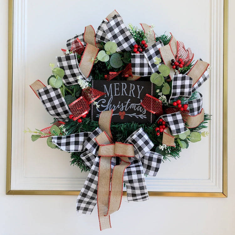 Christmas Decorations Cane Wreath Garland Door Hanger, 25cm, 38cm, 50cm