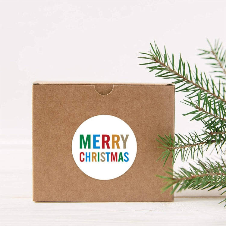 LG-210730-38-005 Christmas Sticker Gift Tags In Rolls With Colorful Letters, LG-210730-38-005