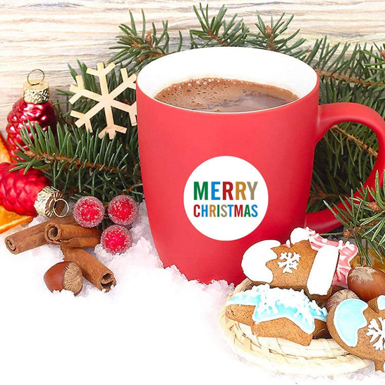 LG-210730-38-005 Christmas Sticker Gift Tags In Rolls With Colorful Letters, LG-210730-38-005