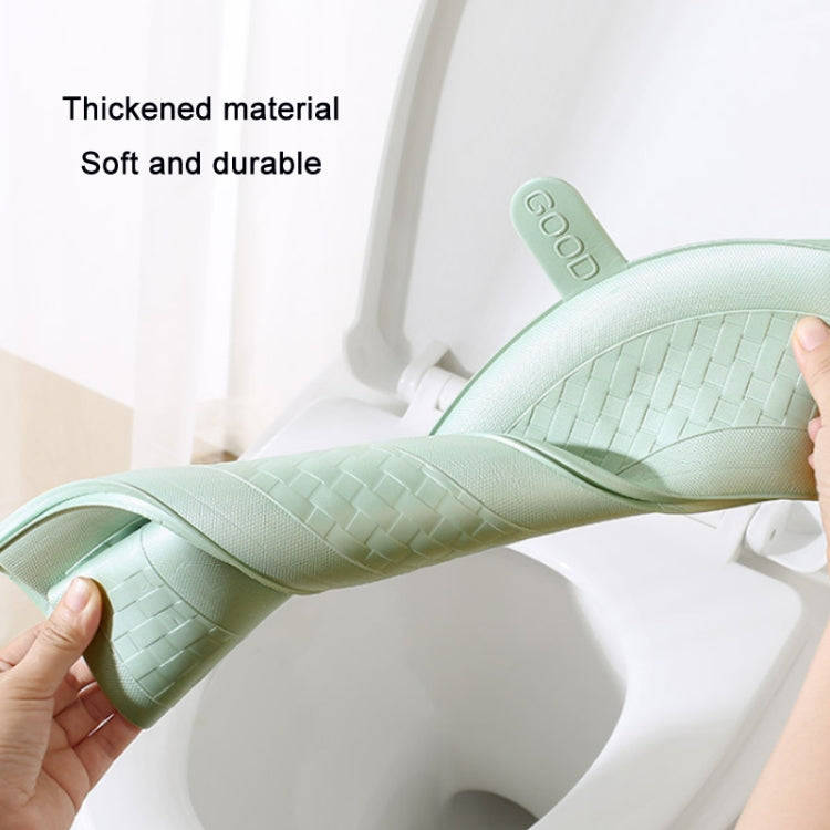 Household Thickened Waterproof Washable Toilet Seat, Green, Gray, Pink, Blue