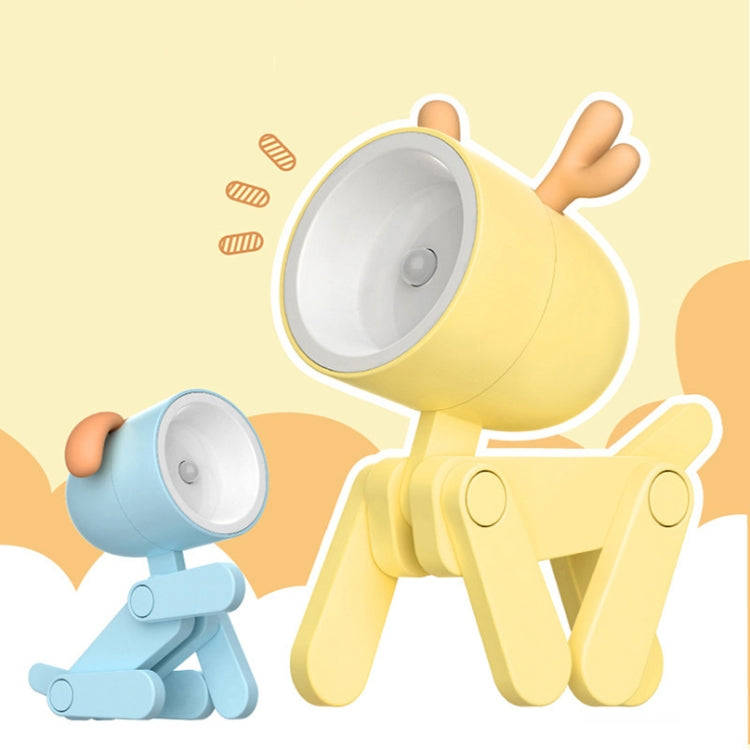 TL-23 LED Mini Foldable Cartoon Desk Lamp Home Pet Shape Decoration Table Lamp, Spec:, Dog (Blue)...