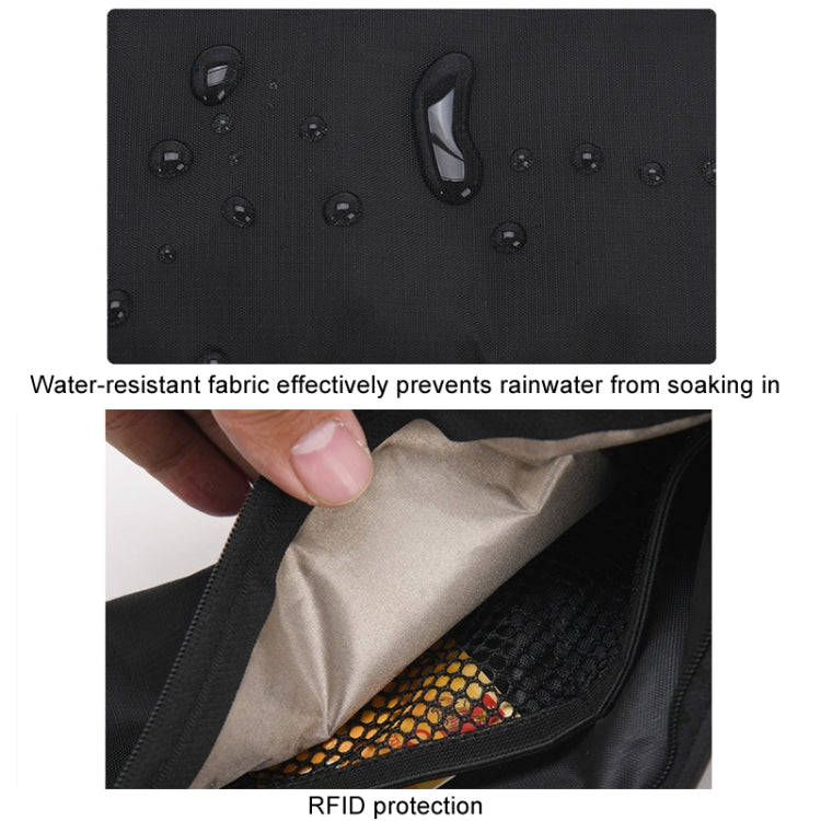 Passport Fit Invisible Waterproof Cell Phone Waist Pack Anti-theft Brush Travel Document Organize...