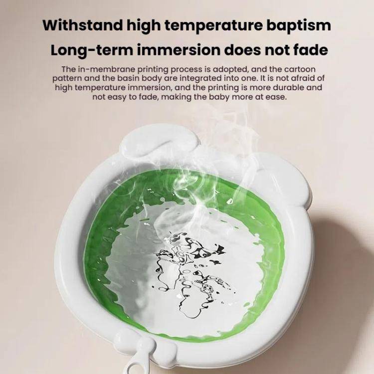 Children Silicone Folding Washbasin Portable Thickened Hangable Butt Washbasin For Babies