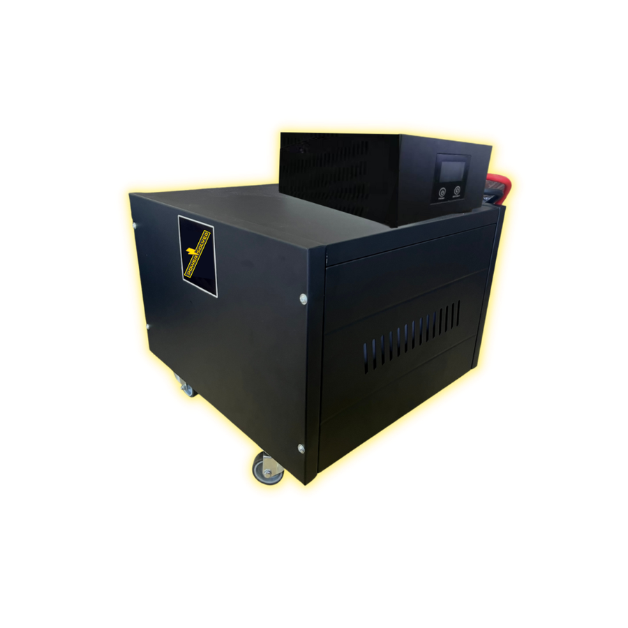 Power Solved Pre-Built Back-up Trolley Inverter UPS Kit - 2KW