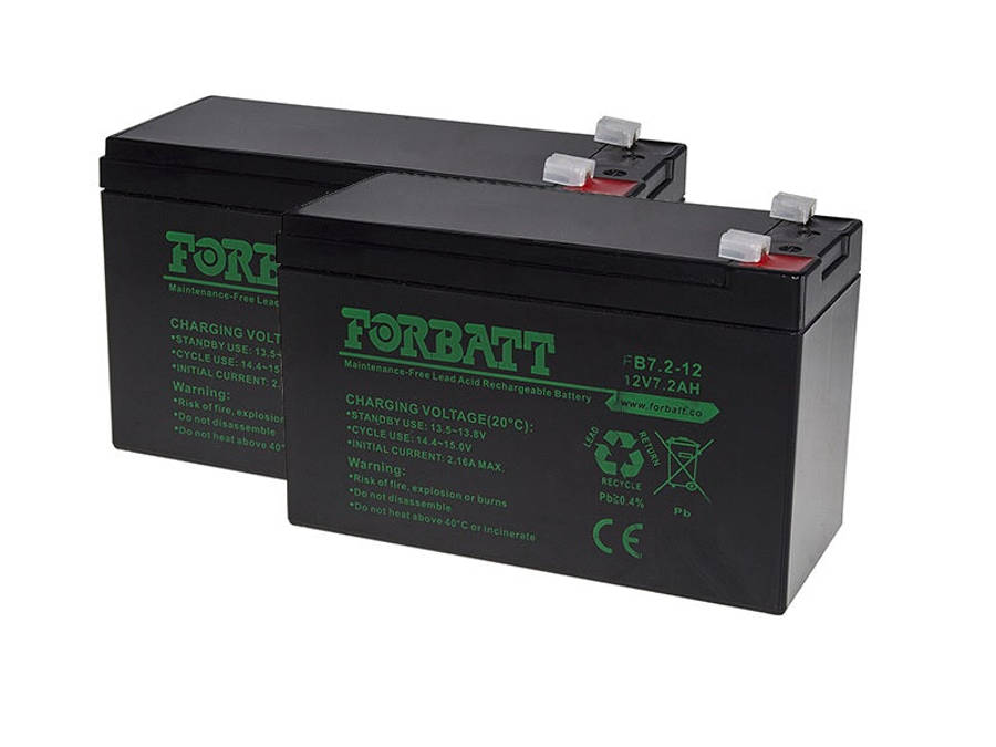 Forbatt 12V 7.2Ah Rechargeable Sealed Lead-Acid Battery (FB7.2-12V)