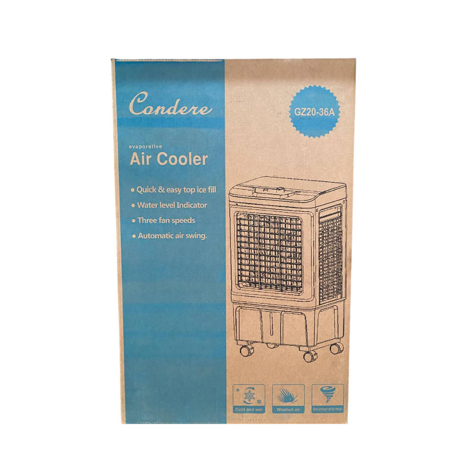 Condere GZ20-36B / 36A Evaporative Air Cooler  36L Portable Cooling Fan with Humidifier