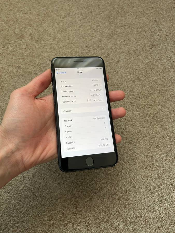 iPhone 8 Plus 256gb good condition 100% battery health