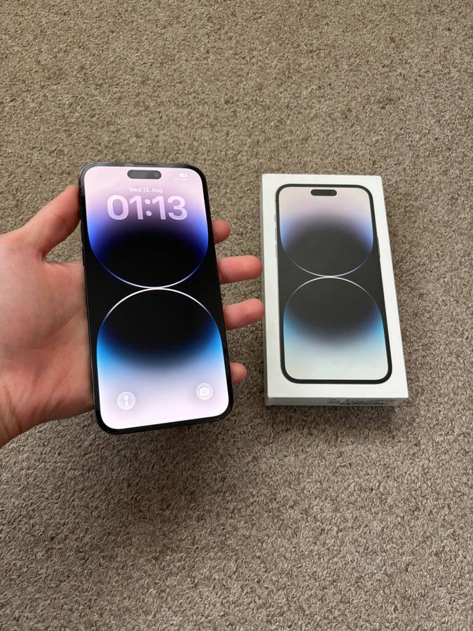 Iphone 14 Pro Max 512gb Dual sim good condition with box and cover