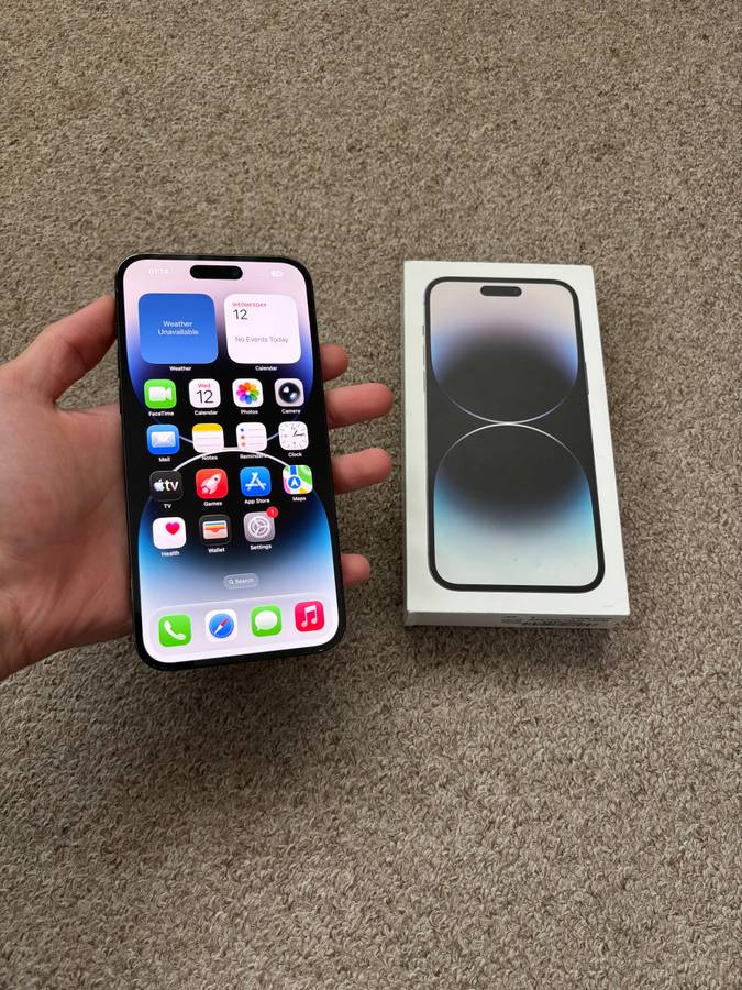 Iphone 14 Pro Max 512gb Dual sim good condition with box and cover