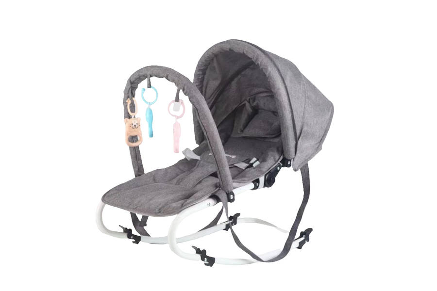 Foldable Baby Rocker Multifunctional Toddler Baby Bouncer Rocking Chair