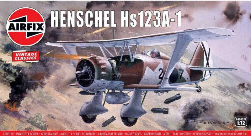 Henschel Hs.123A-1 1/72 Scale Airfix A02051V