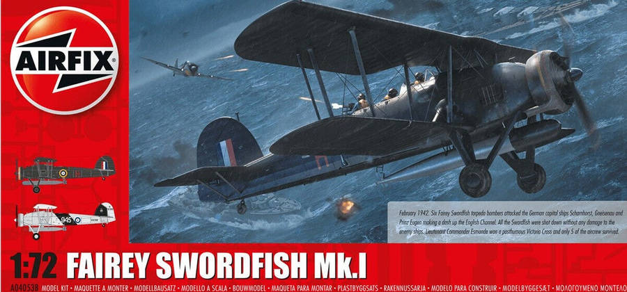 Fairey Swordfish Mk.1 1/72 Scale Airfish A04053B